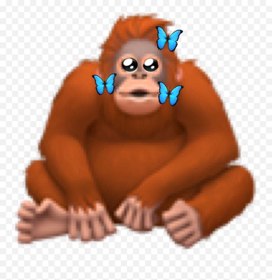 Crying Sad Monkey Emoji Sticker - Orangutan Emoji,Monkey Emoji