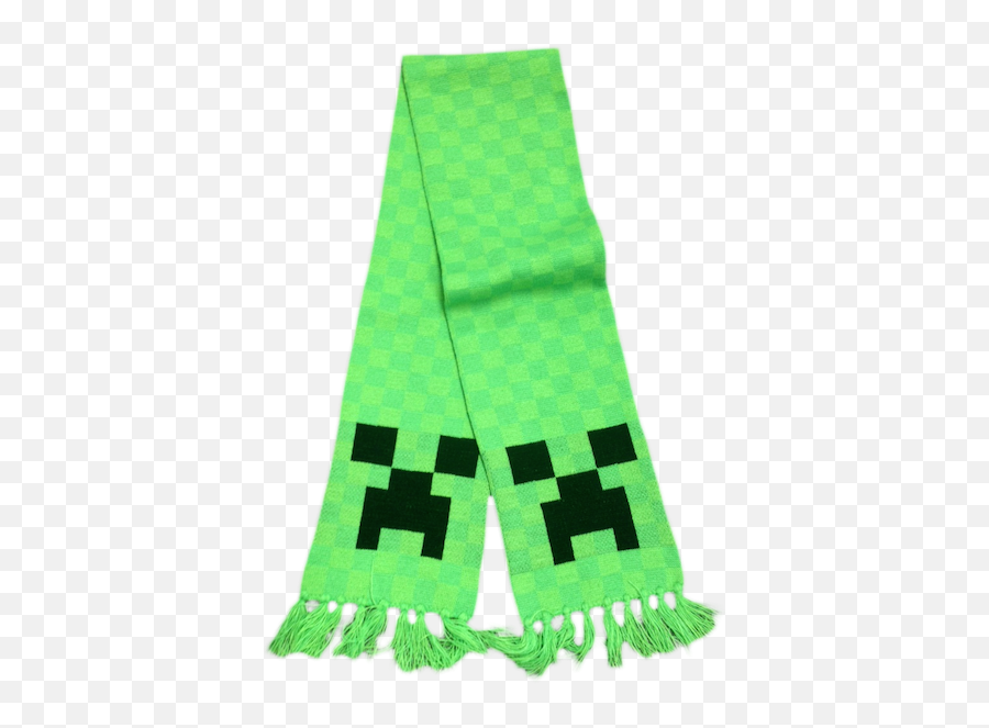 Minecraft Halstørklæde Med Creeper - Minecraft Emoji,Creeper Emoji