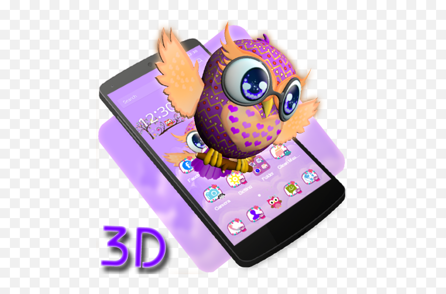 Cute Owl 3d Theme - Apps On Google Play Imagenes De Buhos Para Fondo De Pantalla De Celular Emoji,Owl Emojis For Android
