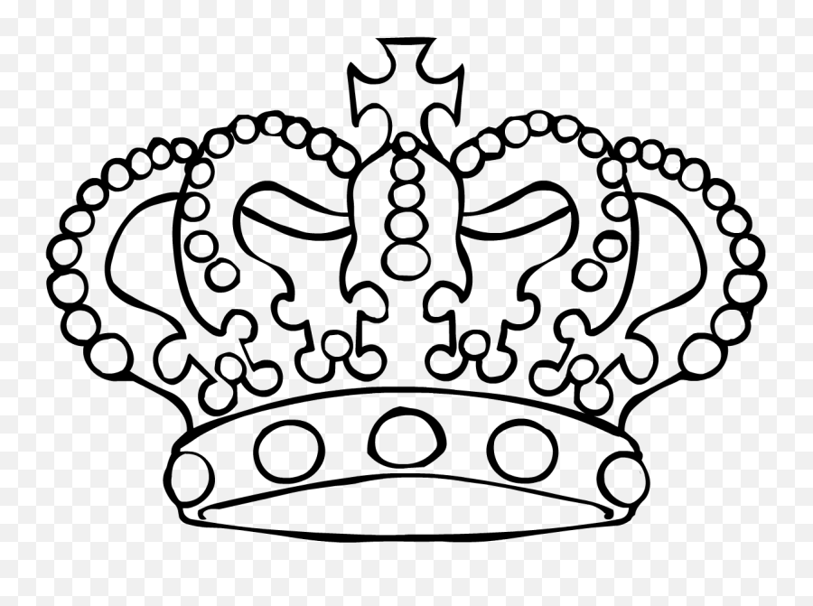 Crown King Clip Art - Crown Outline Png Download 15991363 King Crown Outline Transparent Emoji,King And Queen Crown Emoji