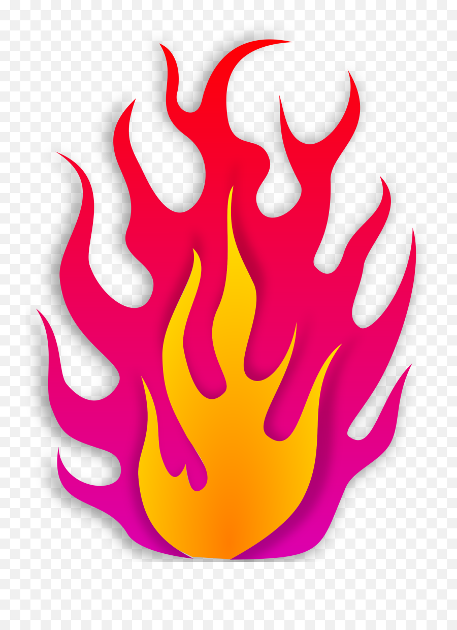 Clipart Fire Color Transparent - Pink Fire Clipart Emoji,Fire Hydrant Emoji