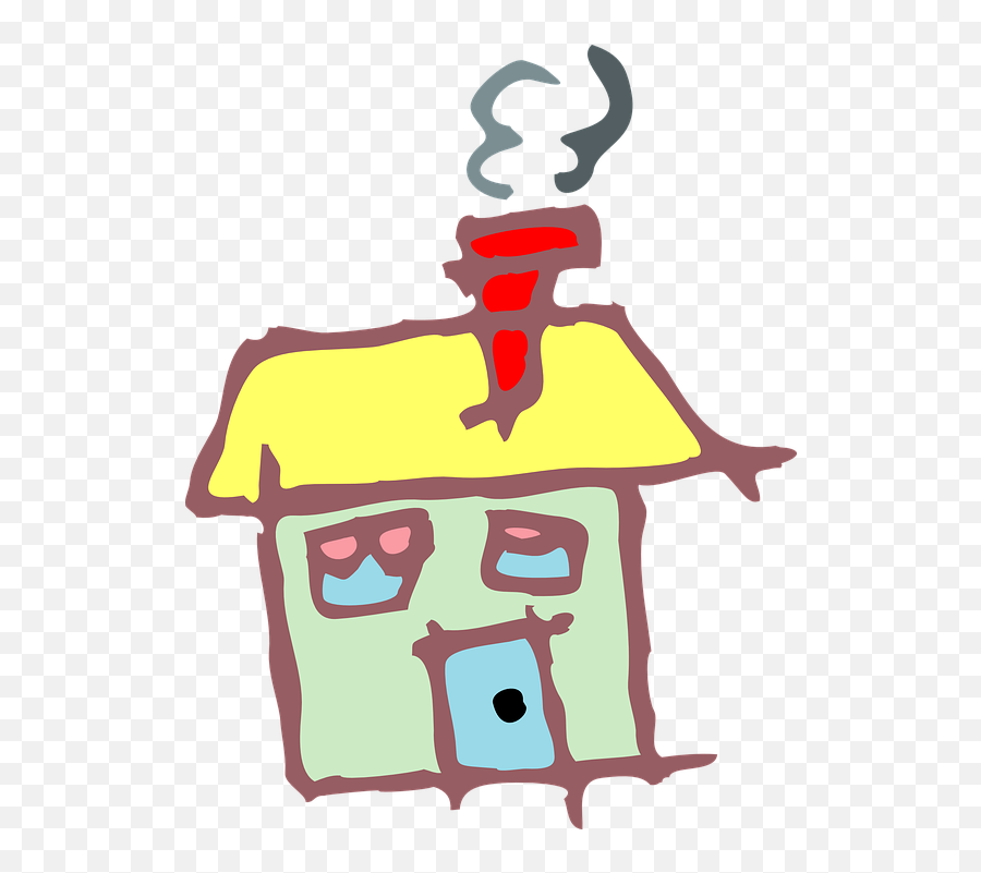 Free Outside Nature Vectors - House Child Drawing Png Emoji,Flirt Emoticon
