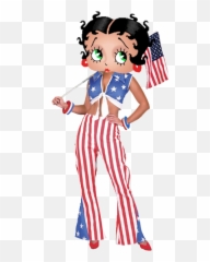 Betty Boop Wearing Red White And Blue - Happy 4th Of July Images Betty Boop Emoji,Fourth Of July Emojis