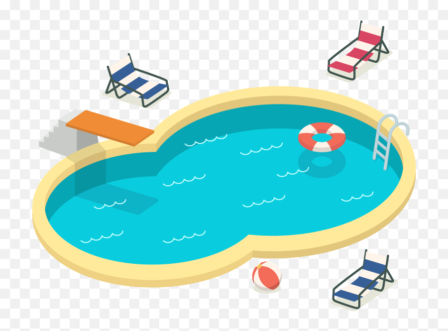 Swimming Pool Recreation Born To Swim - Swimming Pool Clipart Transparent Background Emoji,Swimming Pool Emoji