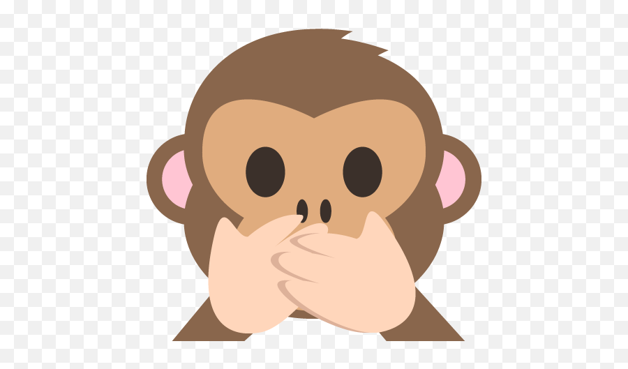 Speak No Evil Monkey Emoji Vector Icon - Speak No Evil Monkey Clipart,Monkey Emoji