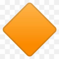 Large Orange Diamond Emoji Meaning With Pictures - Triangle,Diamond Emoji