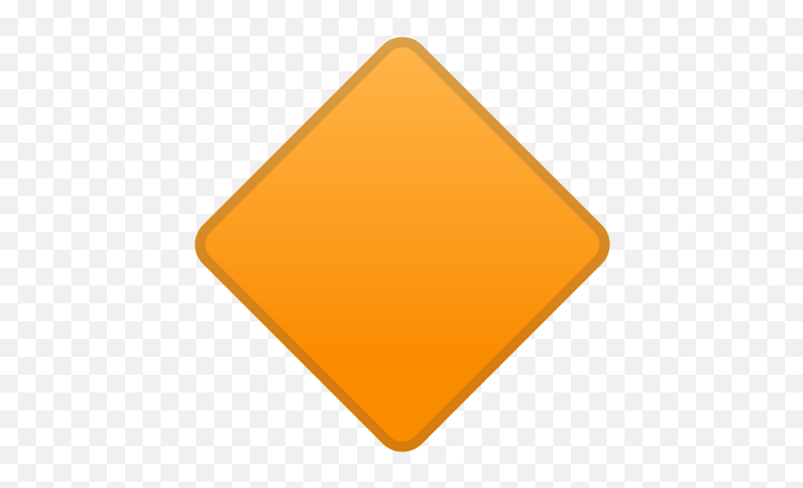Large Orange Diamond Emoji Meaning With Pictures - Triangle,Diamond Emoji
