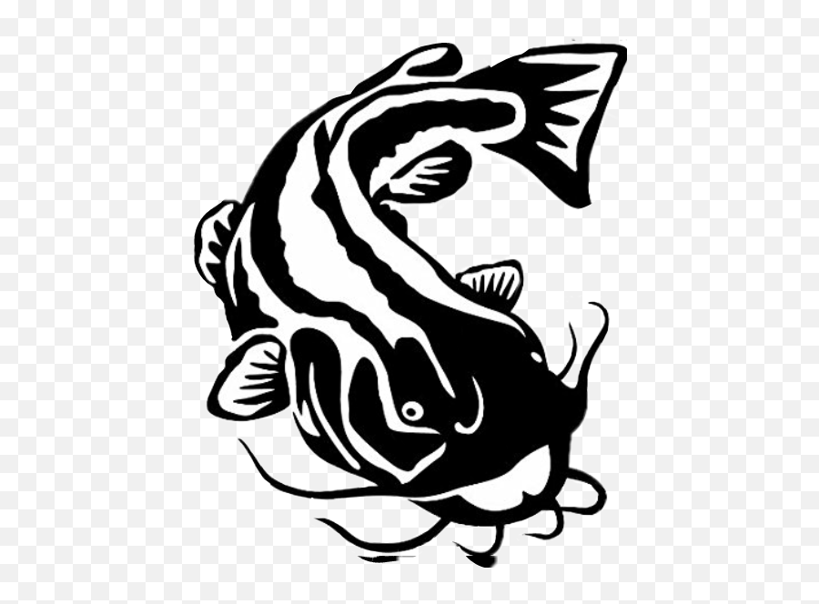 Catfish - Flathead Catfish Black And White Emoji,Catfish Emoji