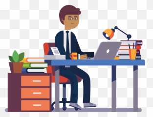 Simba Branch Office - Working In The Clipart Emoji