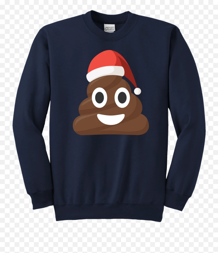 Funny Christmas Poop Emoji Santa Hat - Purple Gucci Long Sleeve Shirt,Emoji Santa Hat