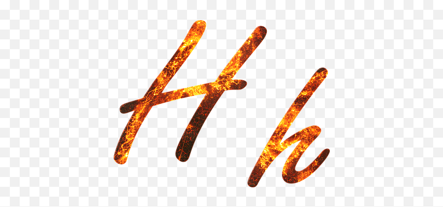 Letter H Fire Embers Lava Font - Fire H Png Emoji,Letter H Emoji