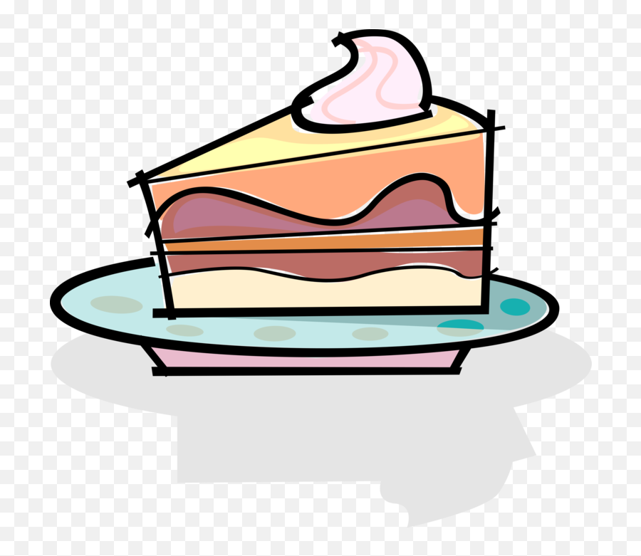 Slice Of Dessert Cake Clipart - Slice Of Cake Clip Art Emoji,Cake Slice Emoji