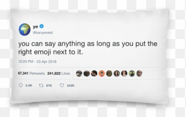 Kanye West - Throw Pillow Emoji