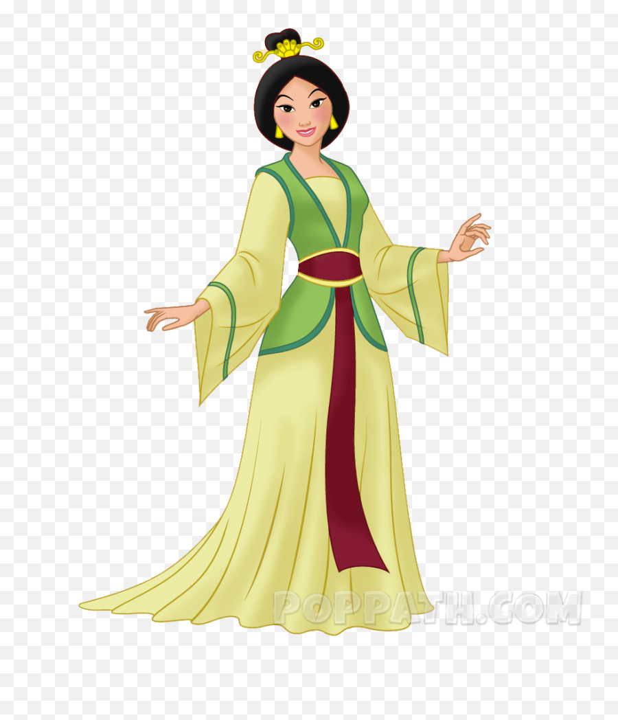How To Draw An Asian Princess U2013 Pop Path - Kimono Emoji,Asian Girl Emoji