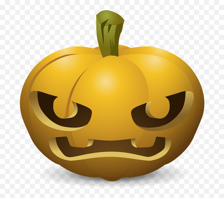 Carving Pumpkin Plant Emoji,Creepy Emoticon