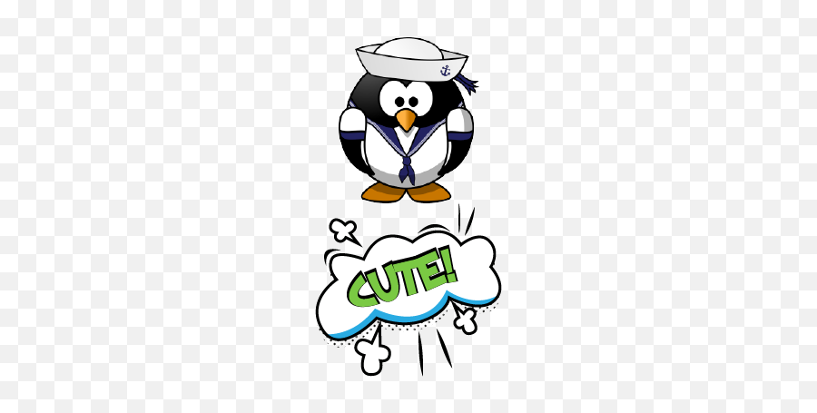 Penguin Lifemoji - Funny Emoji For Messaging By Go4square Llc Navy Clipart Sailor,Penguin Emojis