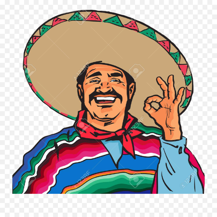 Mexican Mariachi Mexico Fajitas - Man In Sombrero Emoji,Mariachi Emoji