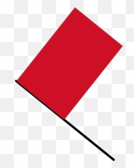 Red Flag Vector Illustration - Green Clip Art Emoji