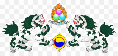 Snow Lion - British Tibet Flag Clipart Full Size Emoji