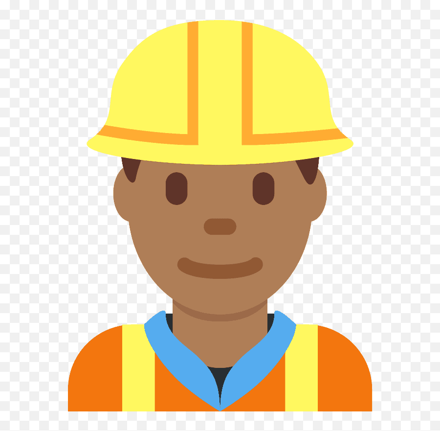 Man Construction Worker Emoji Clipart Free Download - Human Engineer Emoji Png,Emoji Hard On