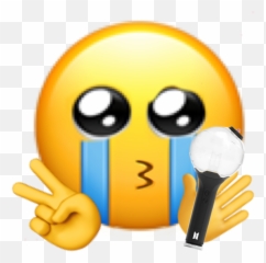 Popular and Trending light stick Stickers on PicsArt - Sad Emoji Peace Sign