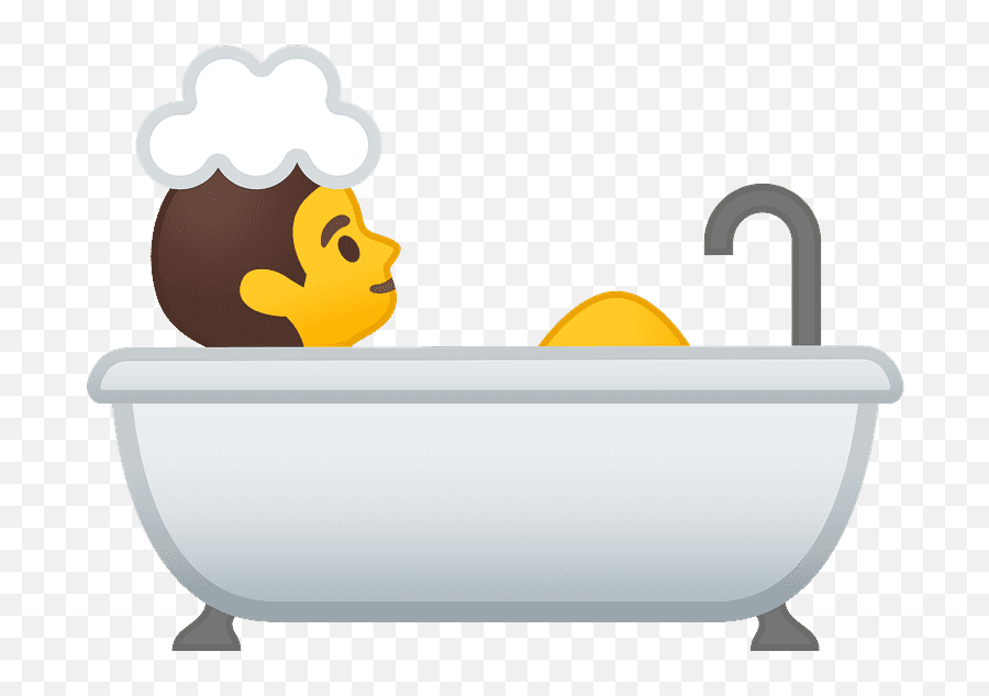 Person Taking Bath Emoji Clipart Free Download Transparent - Bath Emoji,Duck Emoji Android