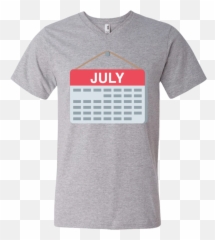 V - Short Sleeve Emoji,Calendar Emoji Png