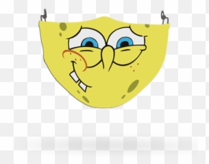Custom Printed Face Coverings - Spongebob Happy Emoji