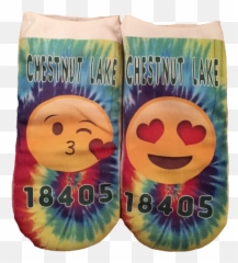 Socks Slides Slippers Flip Flips - Smiley Emoji