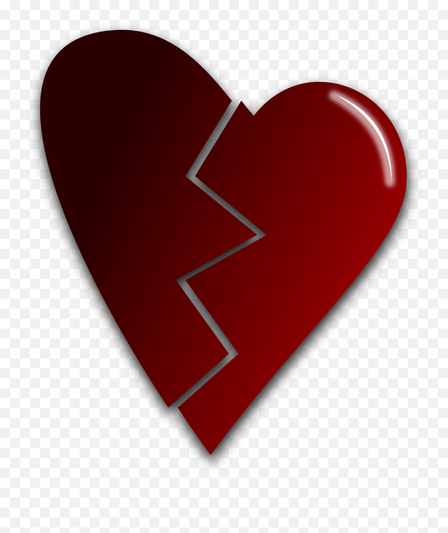Broken Heart Love Damaged Broken Heart - Broken Heart Art Transparent Emoji,Emoji Heart