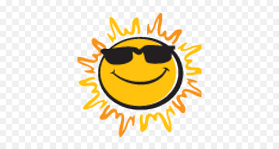 Heatwave Tan S - Cartoon Sun Wearing Sunglasses Emoji,:s Emoticon