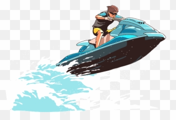 Jetski Sport Wave Ocean Beach Sea Water - Jet Ski Illustration Emoji,Jet Ski Emoji
