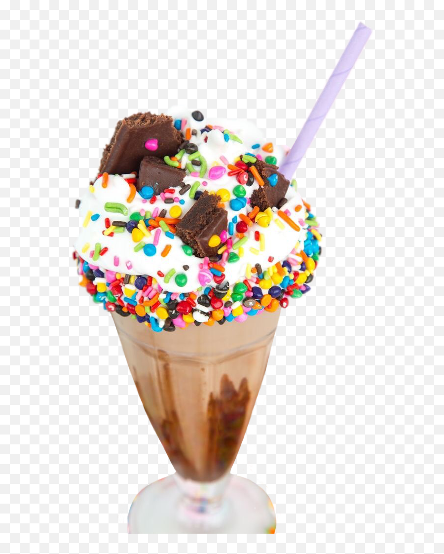 Brownie Icecream Sundae Milkshake - Gelato Emoji,Ice Cream Sundae Emoji