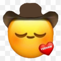 Yeehaw Cowboy Yeeyee Texas Texan Wholesome Heart Wholes - You Make My Heart Go Yeehaw Emoji,Texas Emoji