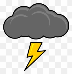 Thunder Cloud Transparent Png Clipart Free Download - Cloud With Lightning Bolt Emoji,Thunder Emoji