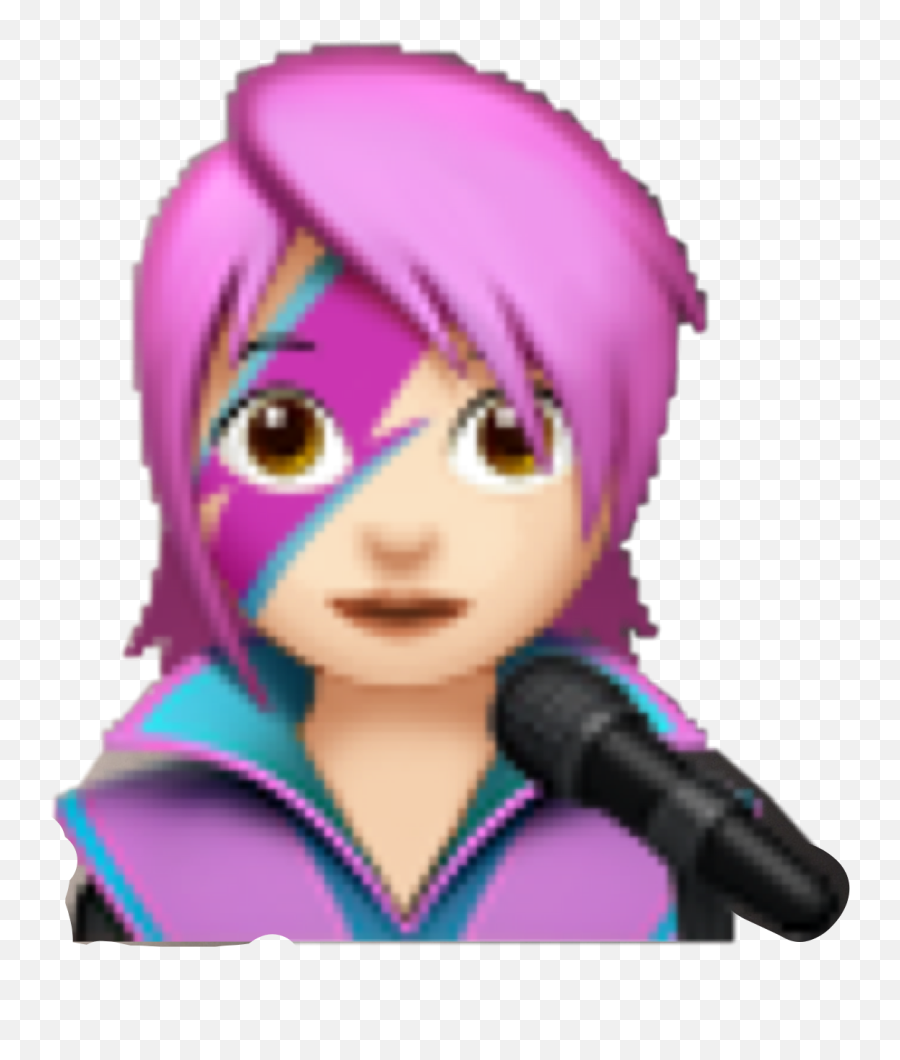 Davidbowie Db Rockstar Emoji Starman Space Pink Freetoe - Female Singer Emoji,Rockstar Emoji