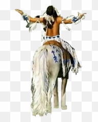 Nativeamerican Indian Man Horse - Religion Is For Those Who Fear Hell Spirituality Is For Those Who Ve Been There Emoji,Man And Horse Emoji