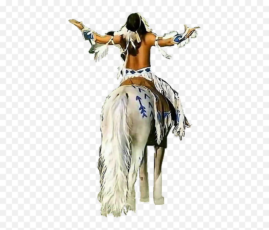 Nativeamerican Indian Man Horse - Religion Is For Those Who Fear Hell Spirituality Is For Those Who Ve Been There Emoji,Man And Horse Emoji