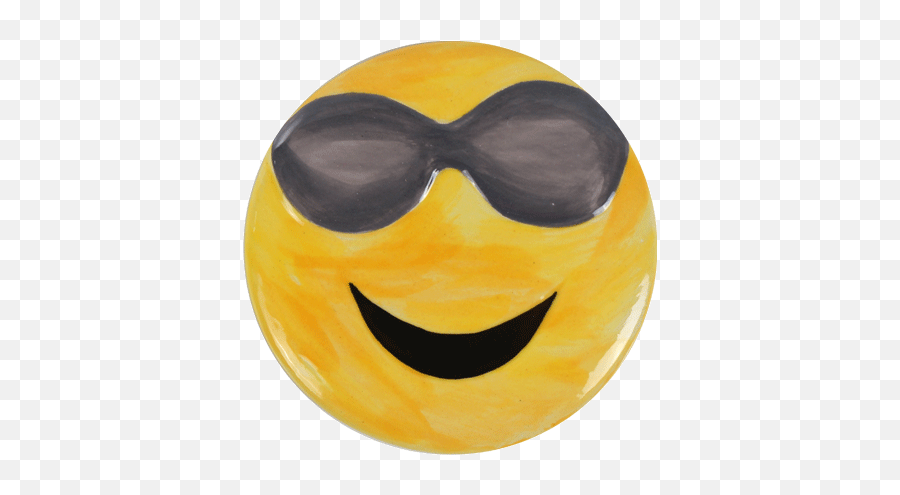 Emoji Coaster Tile Set - Smiley,Squash Emoji