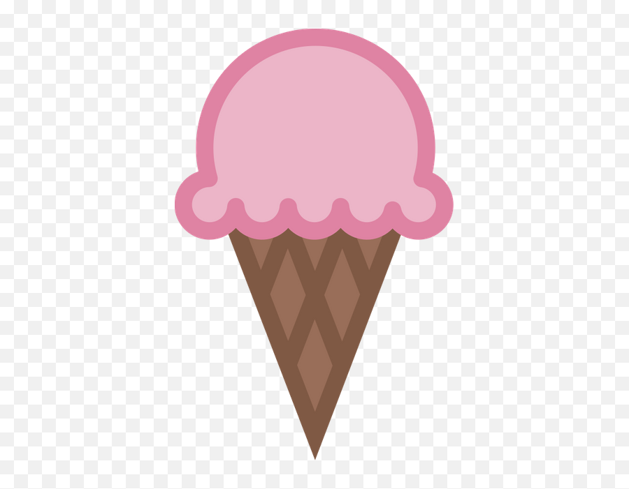 Strawberry Cone Graphic Picmonkey - Ice Cream Emoji,Strawberry Emoji