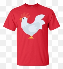 Chicken Emoji T - Shirt Camiseta Mario Bros Roja,Rooster Emoji