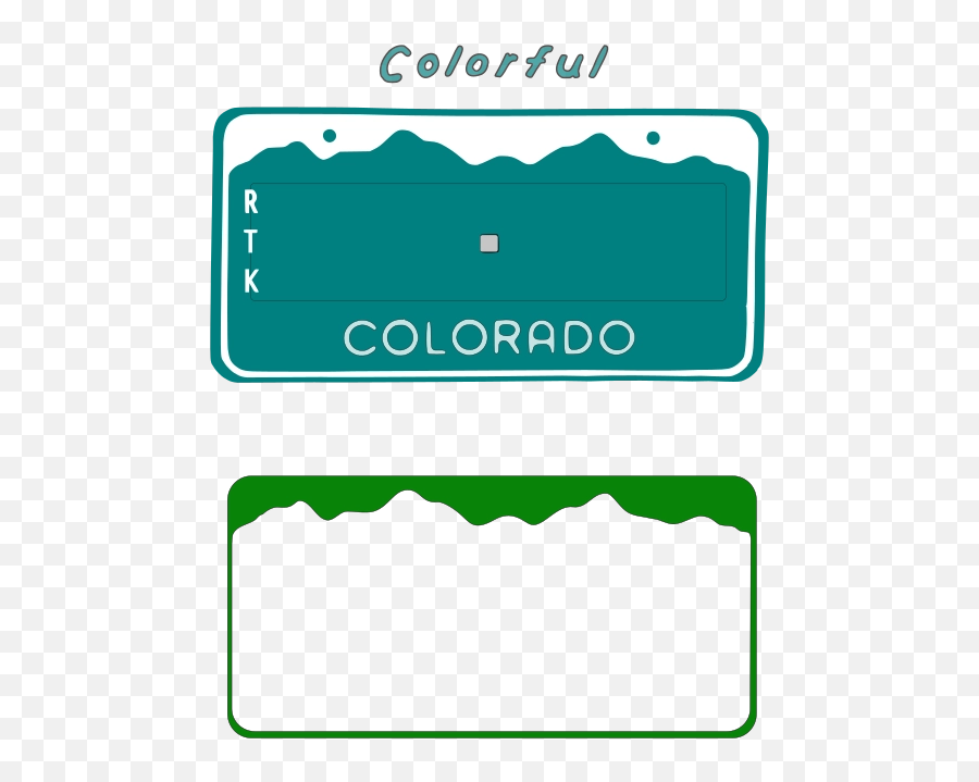 Download Free Png Colorado License Plate Blanks - Dlpngcom Colorado License Plate Clip Art Emoji,Plate Emoji