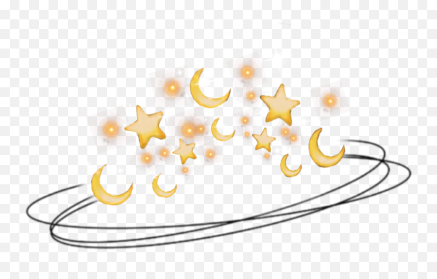 Crown Moon Tumblr Beautiful Emoji Stars - Cartoon,Beautiful Emoji