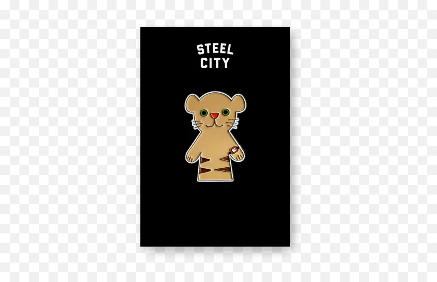 Trolley Enamel Pin Steel City Brand Mr Rogers - Teddy Bear Emoji,Teddy Bear Emoticon