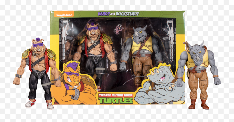 Teenage Mutant Ninja Turtles - Neca Tmnt Bebop And Rocksteady Emoji,Turtle Fist Explosion Pizza Emoji