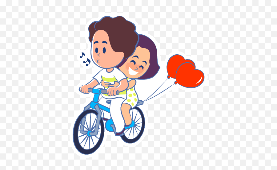 Animated Stickers - Gif Kid Cycling Animated Emoji,Cycle Emoji