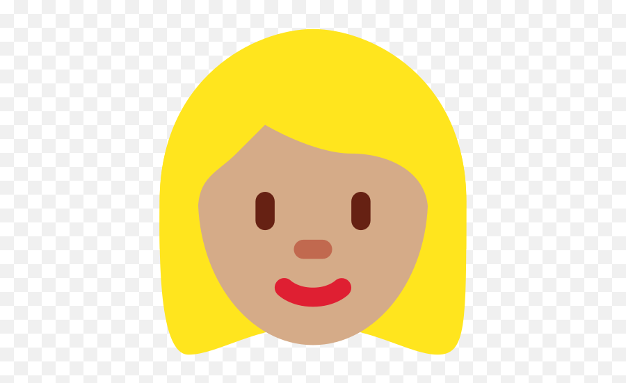 Medium Skin Tone Blond Hair - Femme Blonde Emoji,Blonde Woman Emoji