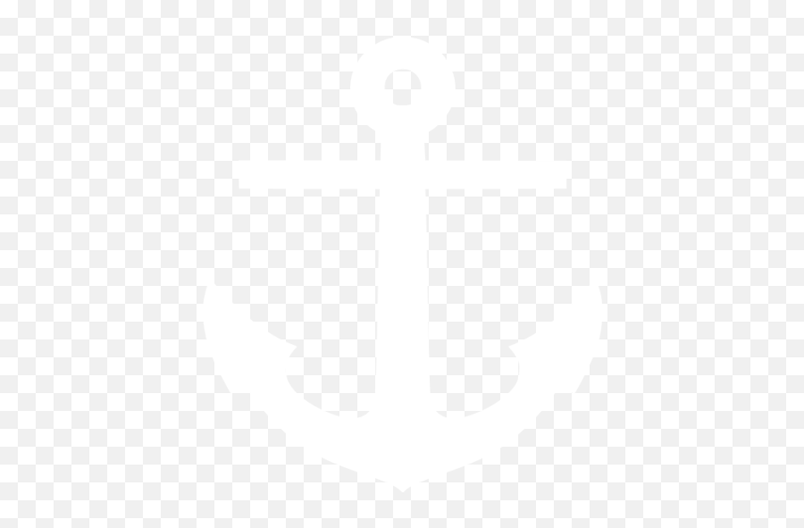 White Anchor Icon - White Transparent Anchor Icon Emoji,Anchor Emoticon