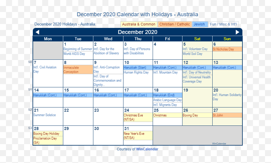Holiday Calendar Australia With Observances U0026 Today - Religious Holidays In December 2020 Emoji,Australian Flag Emoji