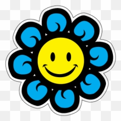 626 Magnet Free Clipart - Flower With Smiley Face Emoji,Emoji Magnets
